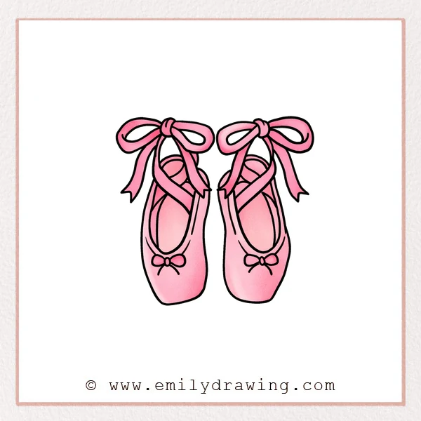 Preview of Ballet Shoes drawing